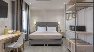 Habitación familiar | 1 dormitorio, ropa de cama de alta calidad, caja fuerte y escritorio