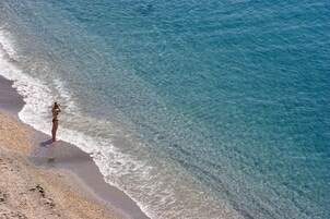 Beach nearby, black sand