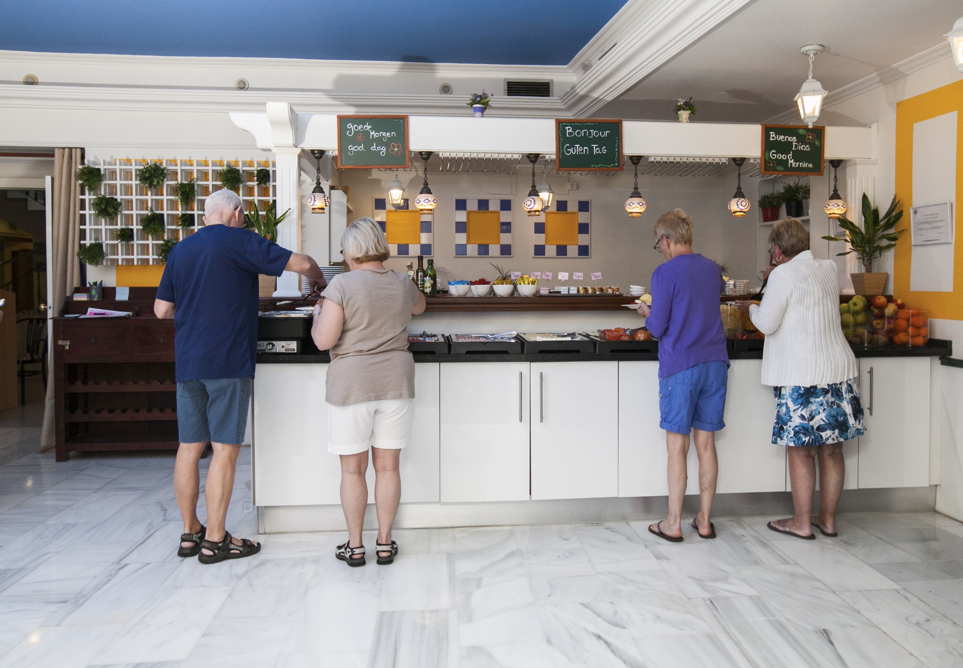 daily buffet breakfast (eur 17 per person)