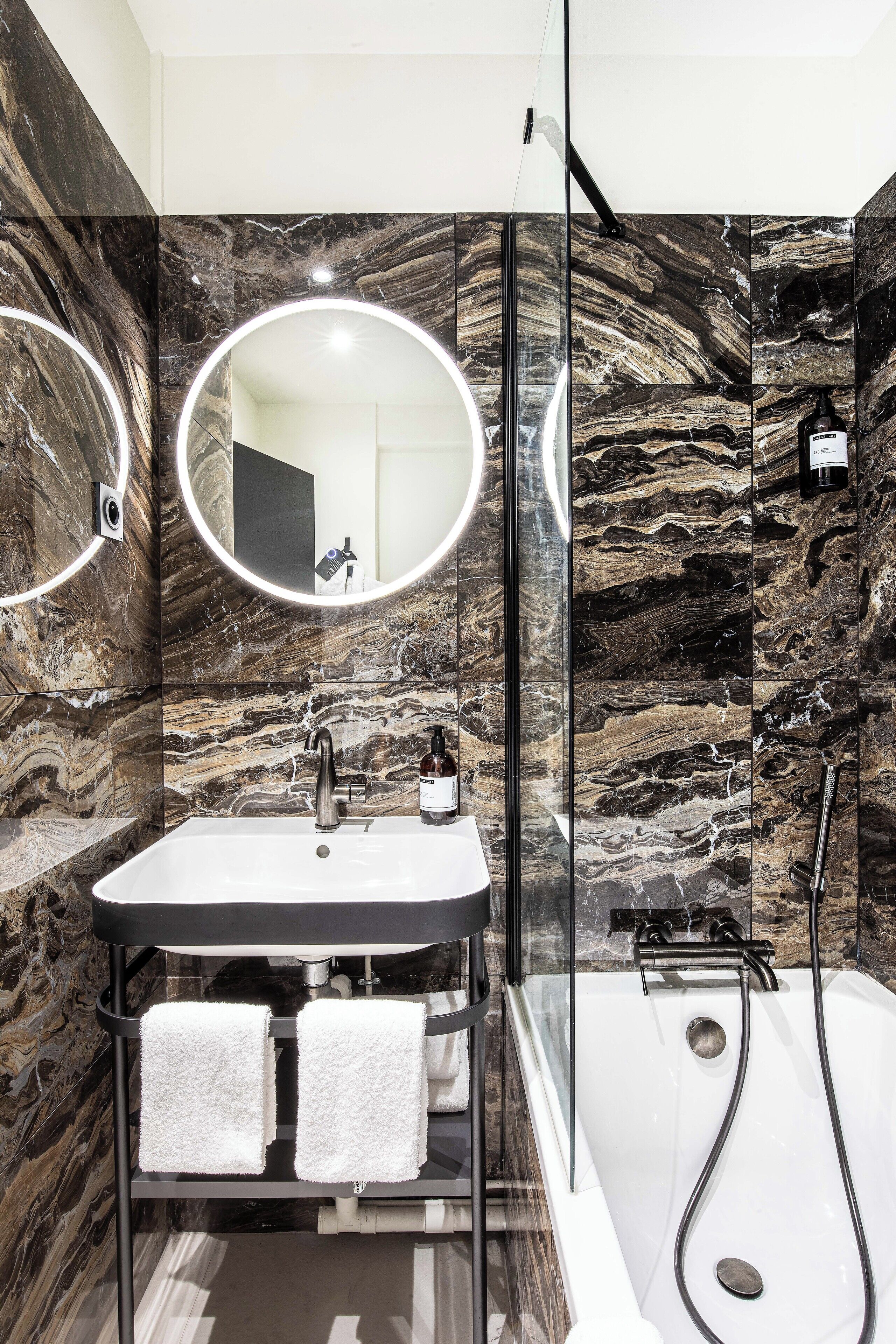 comfort room | bathroom | free toiletries, hair dryer, bathrobes, towels