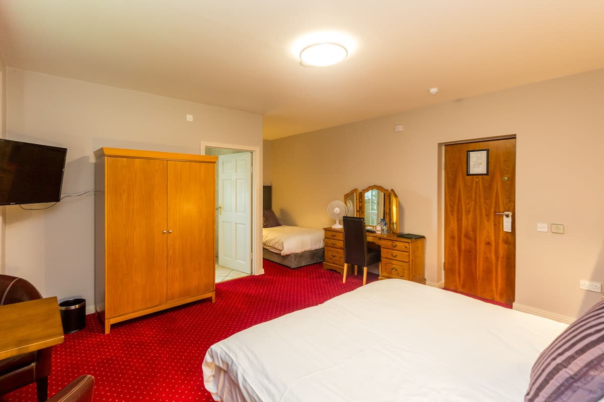 Premium bedding, memory foam beds, in-room safe, desk