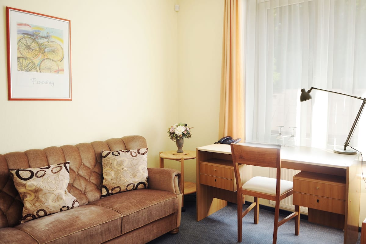Desk, soundproofing, iron/ironing board, free WiFi