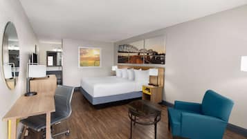 Tempur-Pedic beds, individually furnished, desk, blackout curtains