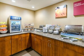 Free daily buffet breakfast
