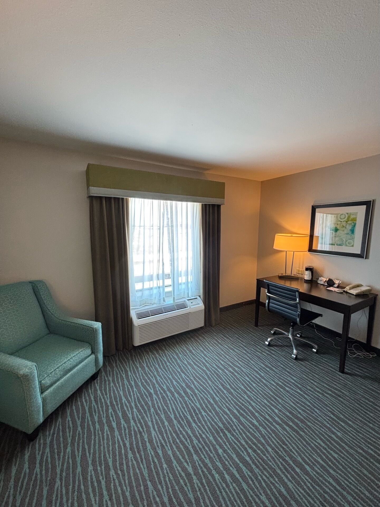 in-room safe, desk, blackout curtains, iron/ironing board