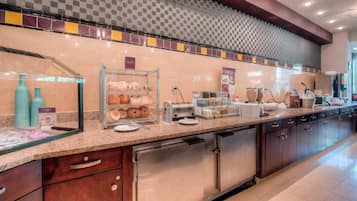 Free daily buffet breakfast