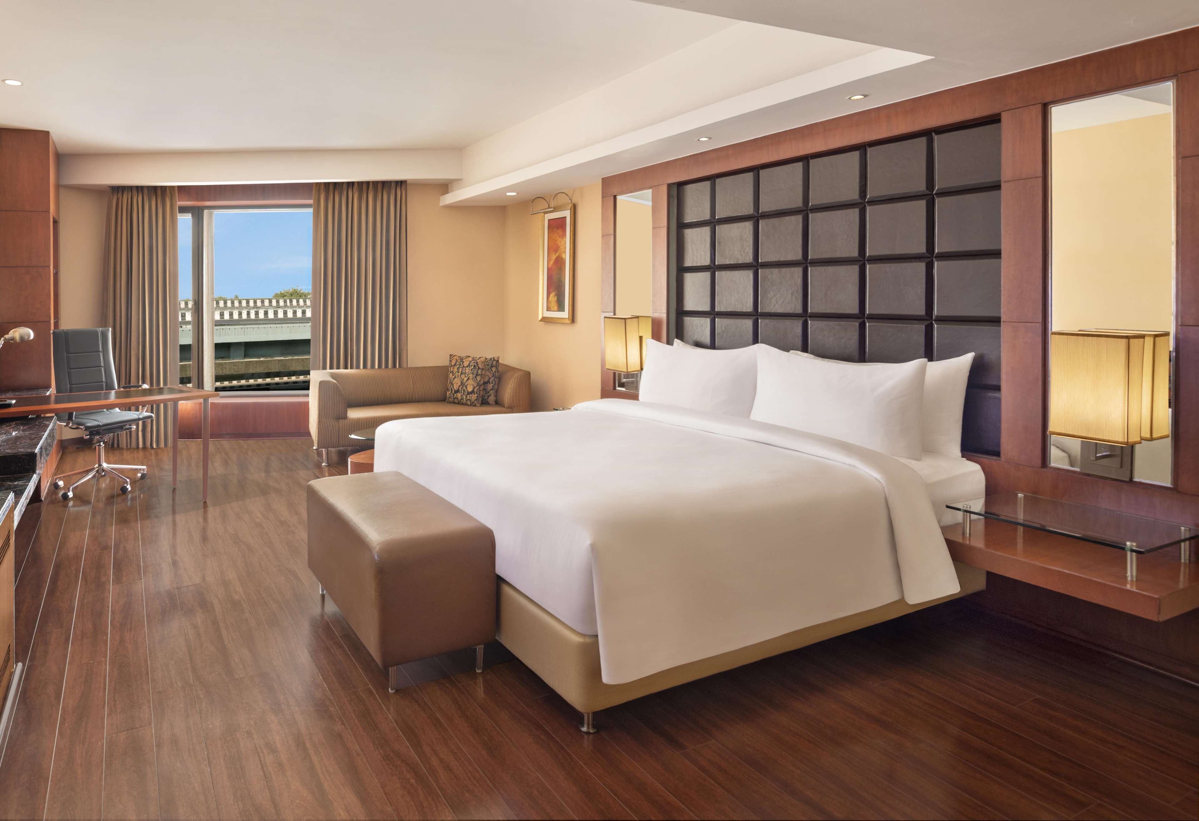 Ropa de cama de alta calidad y minibar 