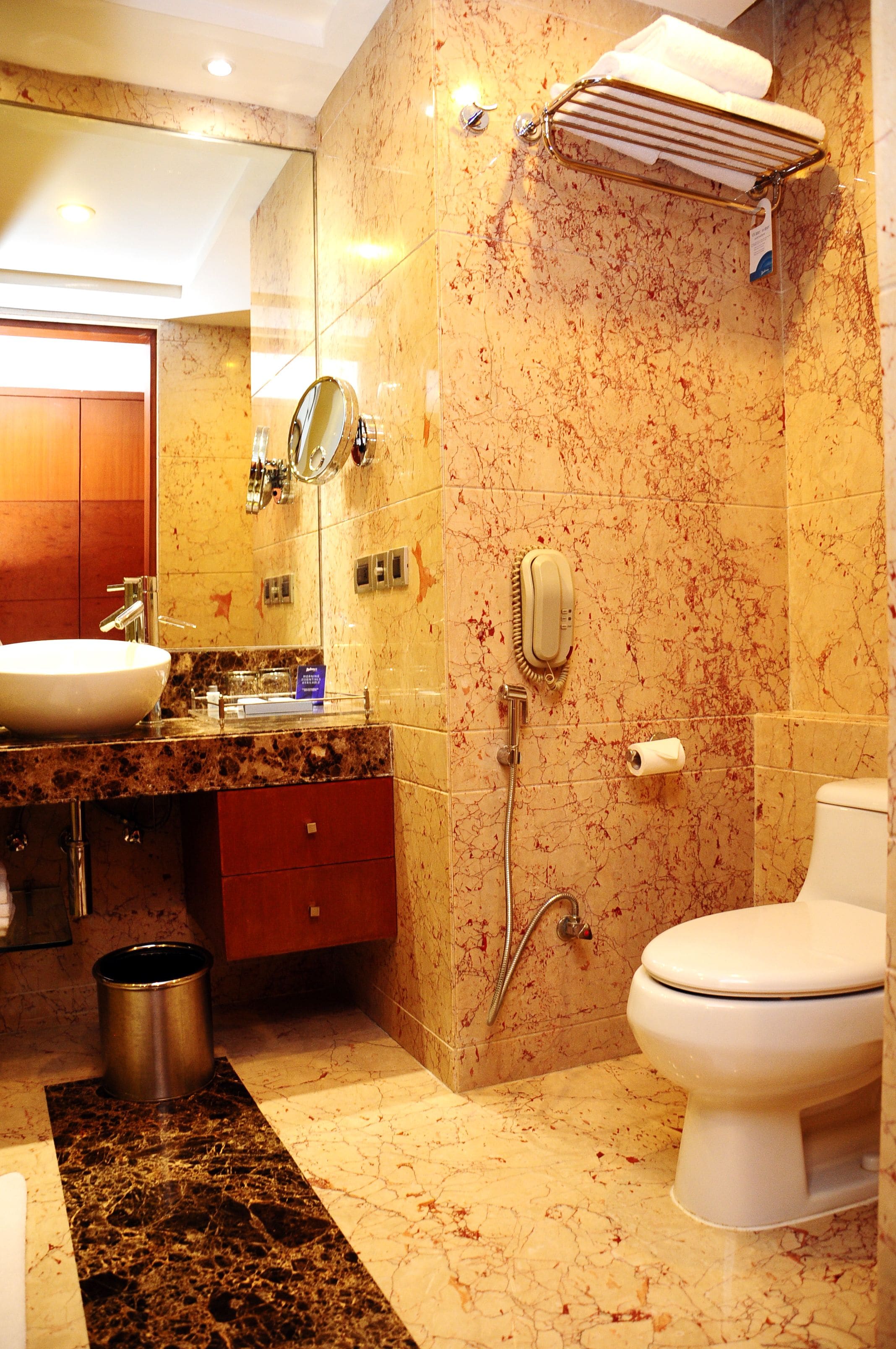 Eco-friendly toiletries, hair dryer, bathrobes, slippers