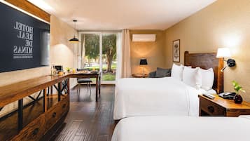 Premium bedding, down comforters, in-room safe, desk