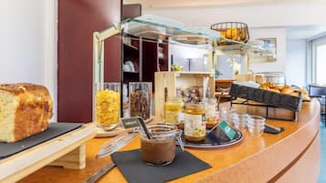 Daily buffet breakfast (EUR 14 per person)