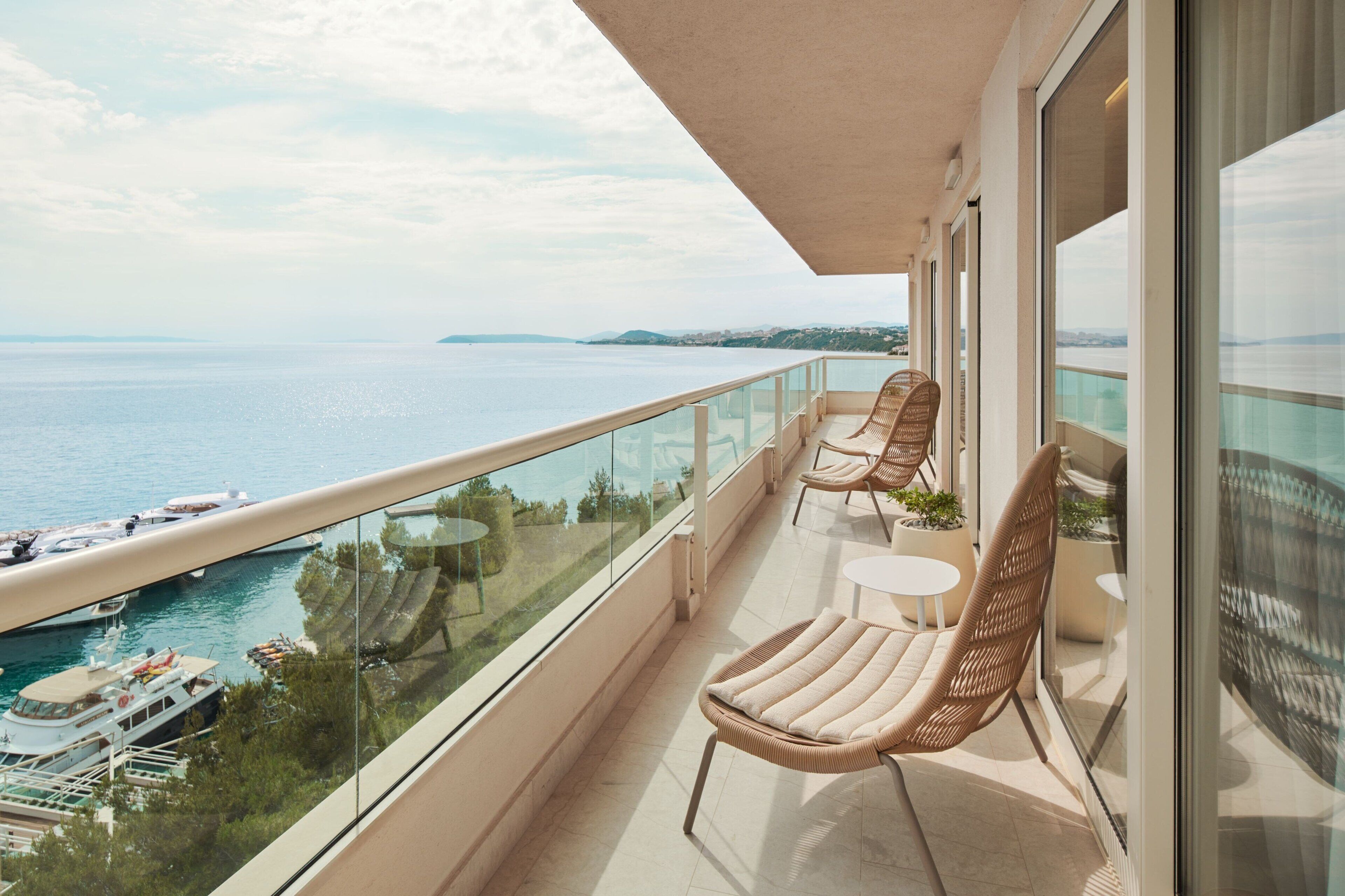 Presidential-Suite, 2 Schlafzimmer, Balkon, Meerblick | Ausblick vom Zimmer