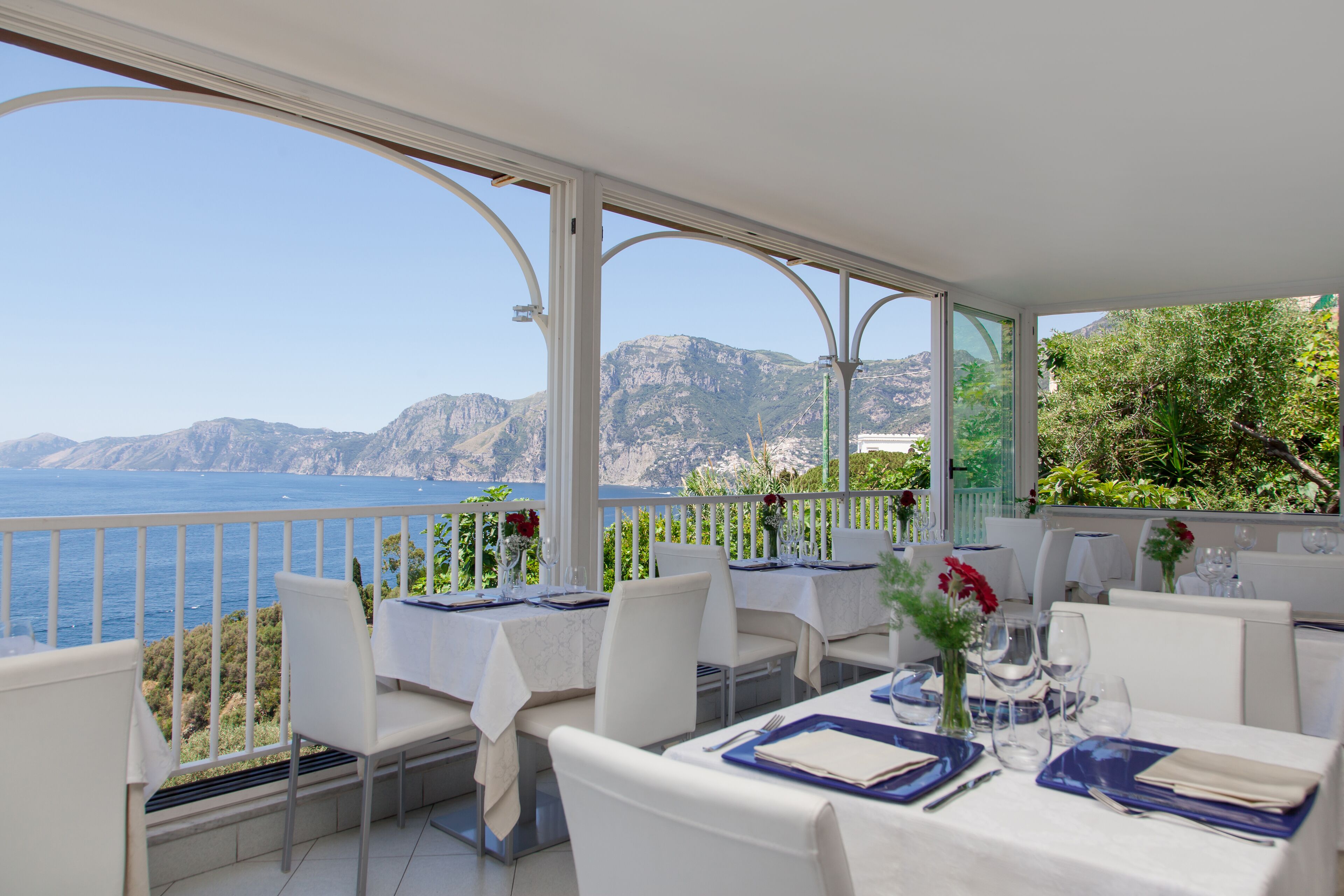 Breakfast, lunch, dinner served; Mediterranean cuisine, ocean views 