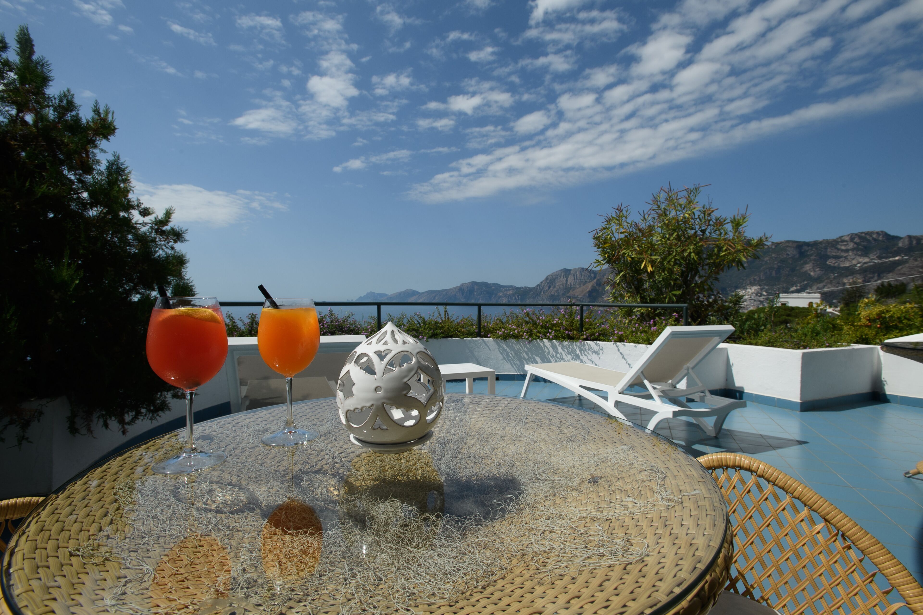 comfort double room, terrace, sea view | terrace/patio