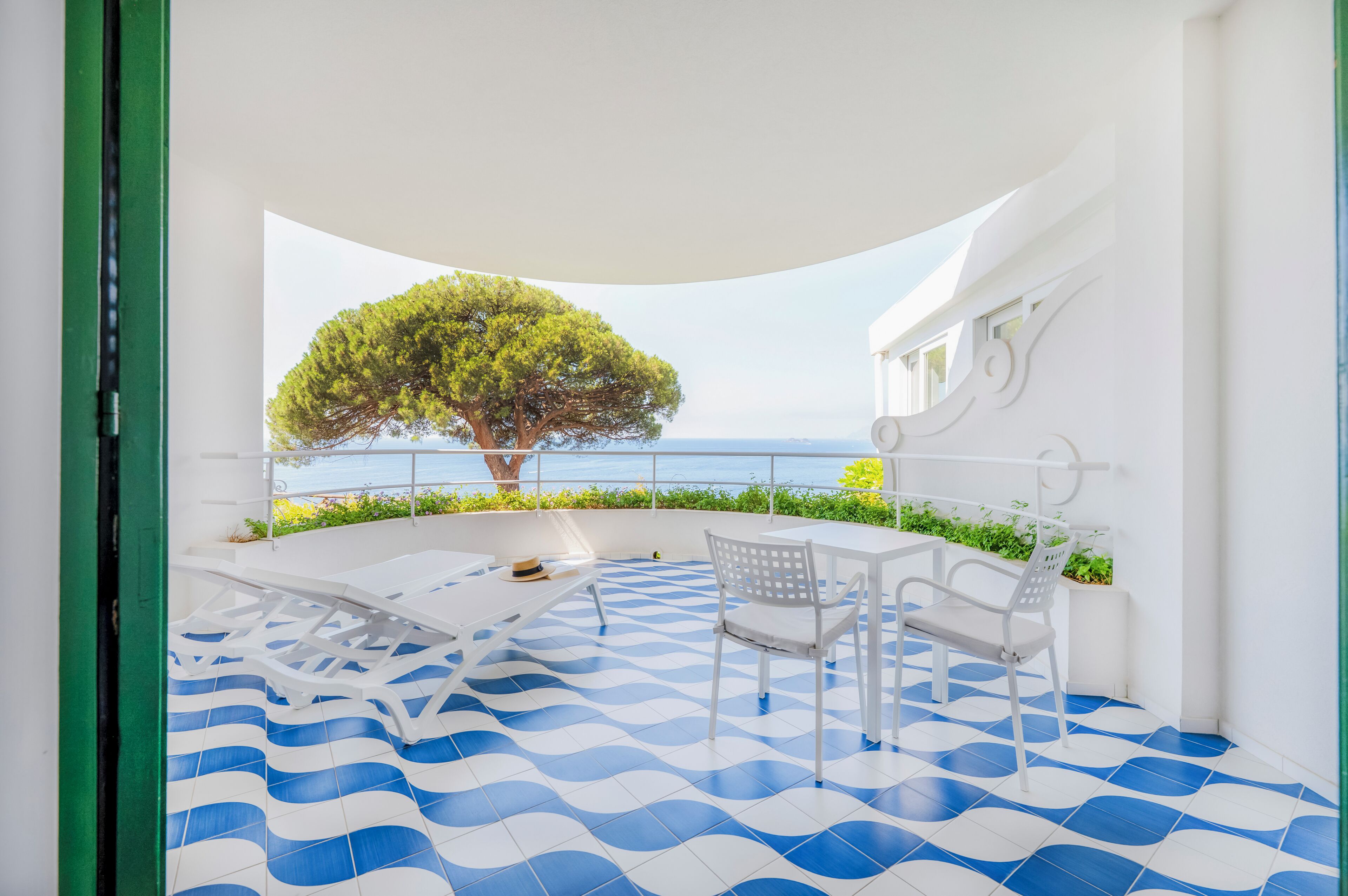 Chambre Supérieure Double ou avec lits jumeaux, terrasse, vue mer | Terrasse/Patio