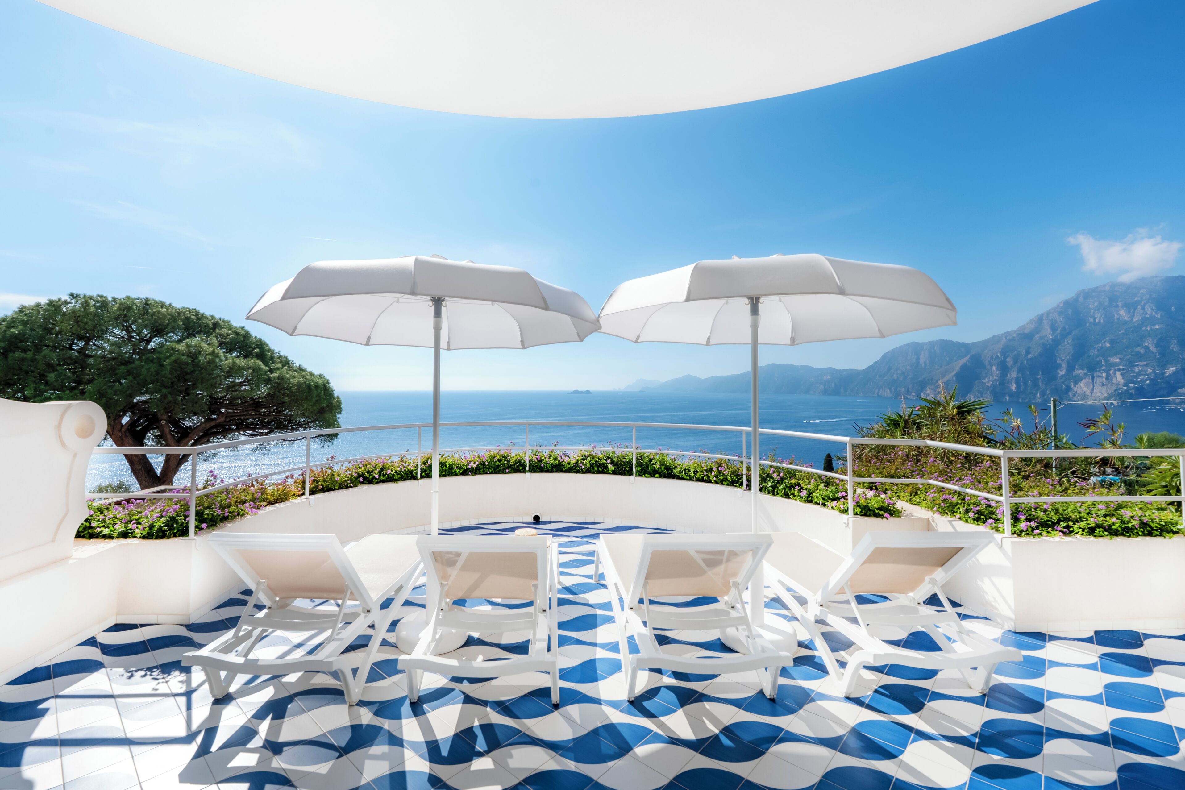 Superior tweepersoonskamer, uitzicht op zee (shared terrace) | Terras