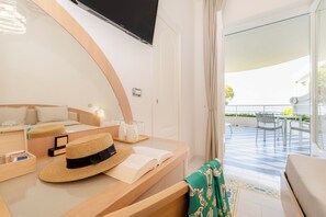 Superior Double or Twin Room, Terrace, Sea View | View from room - Hotel Il Pino (Praiano)