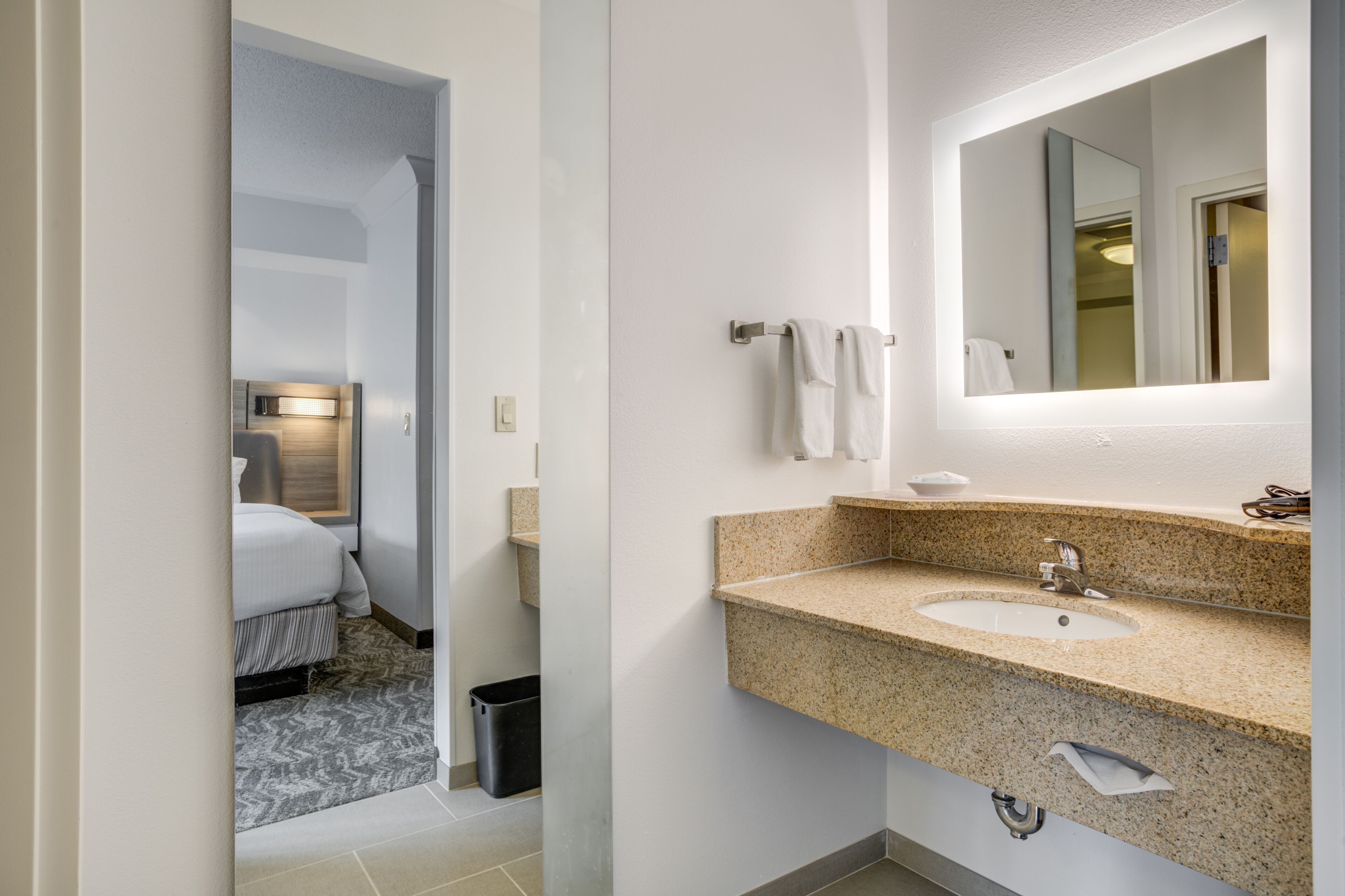 suite, 1 king bed with sofa bed, non smoking | bathroom | combined shower/bathtub, free toiletries, hair dryer, towels