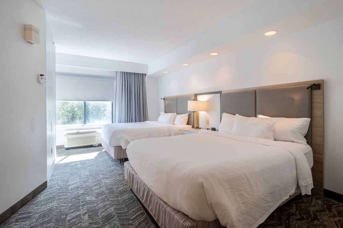 In-room safe, desk, laptop workspace, blackout drapes