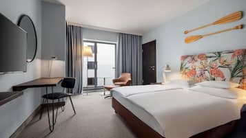 Deluxe Double Room | Premium bedding, in-room safe, desk, laptop workspace