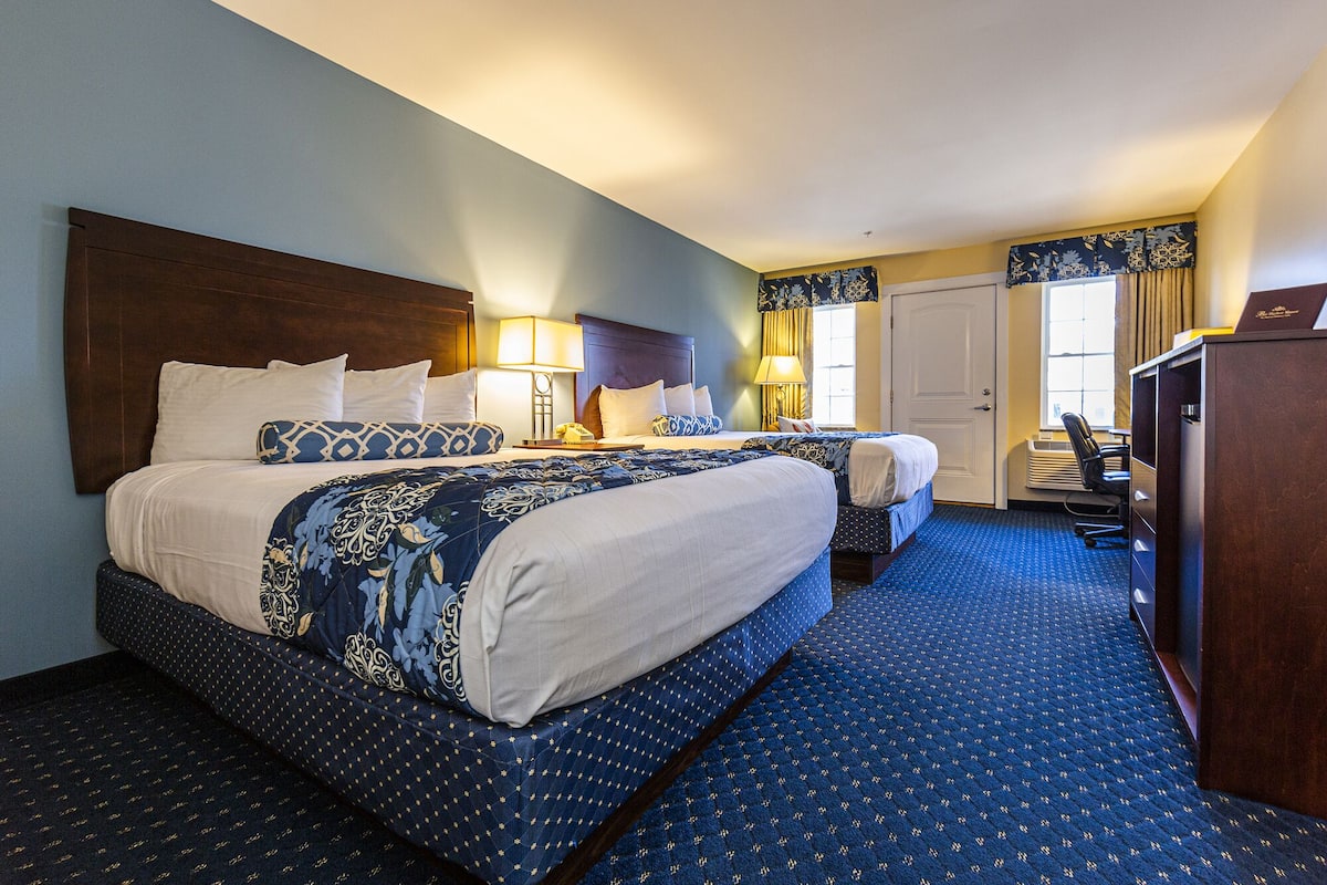 deluxe room, 2 queen beds, accessible | 1 bedroom, premium bedding, desk, iron/ironing board