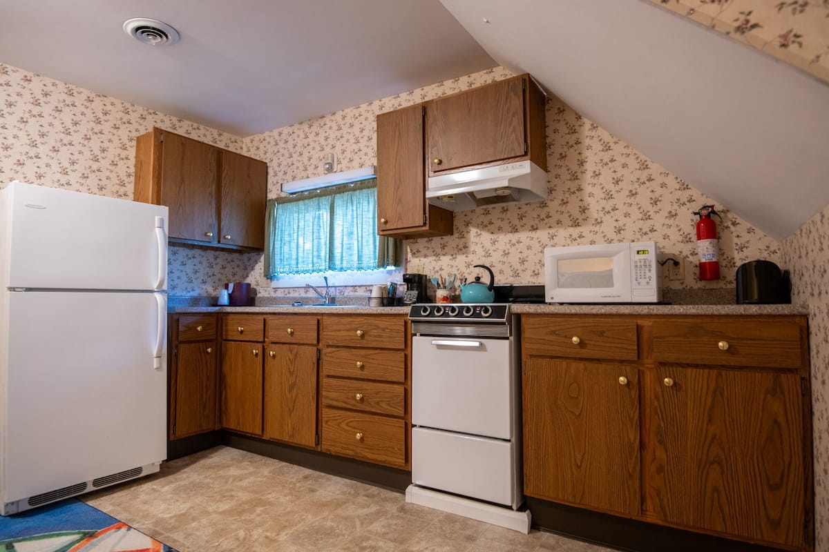 classic apartment, 1 queen bed | private kitchen | fridge, microwave, coffee/tea maker, eco-friendly cleaning products