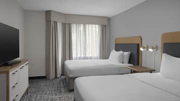 In-room safe, laptop workspace, blackout curtains, iron/ironing board