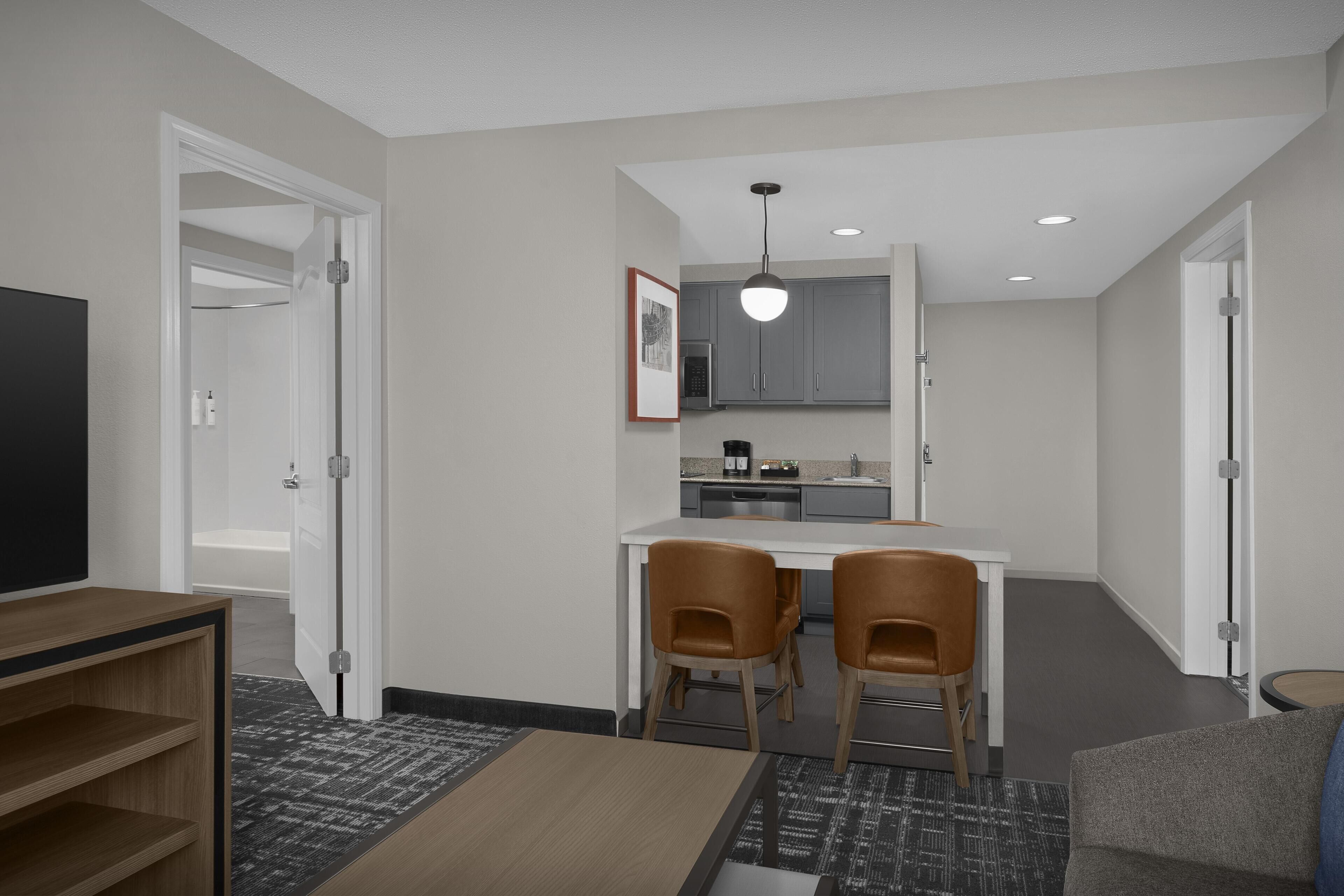 Suite, 2 Bedrooms, Non Smoking | Living area | 39-inch LCD TV with cable channels, TV, DVD player