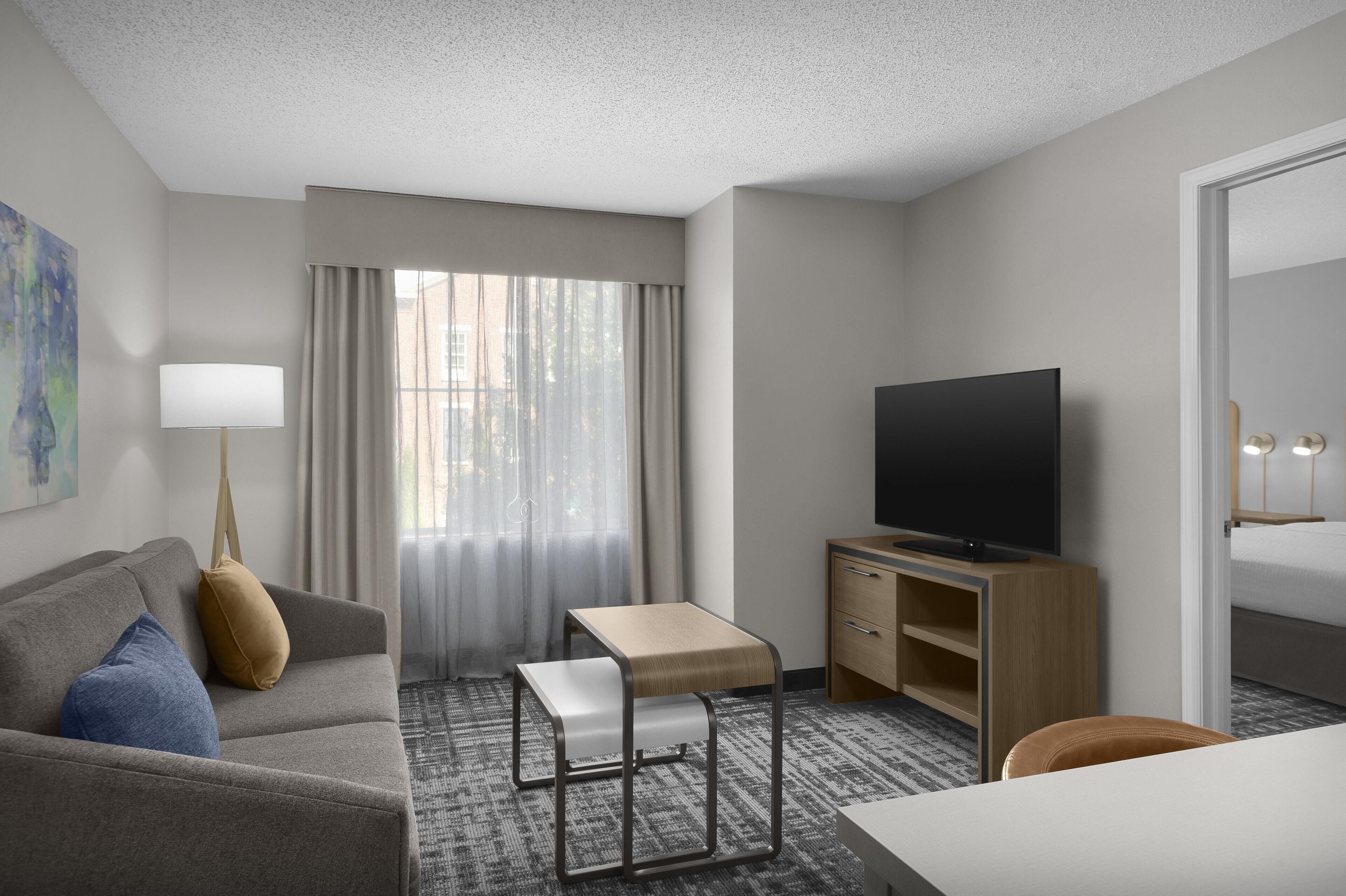 39-inch LCD TV with cable channels, TV, DVD player