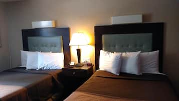 Pillow-top beds, individually furnished, desk, iron/ironing board
