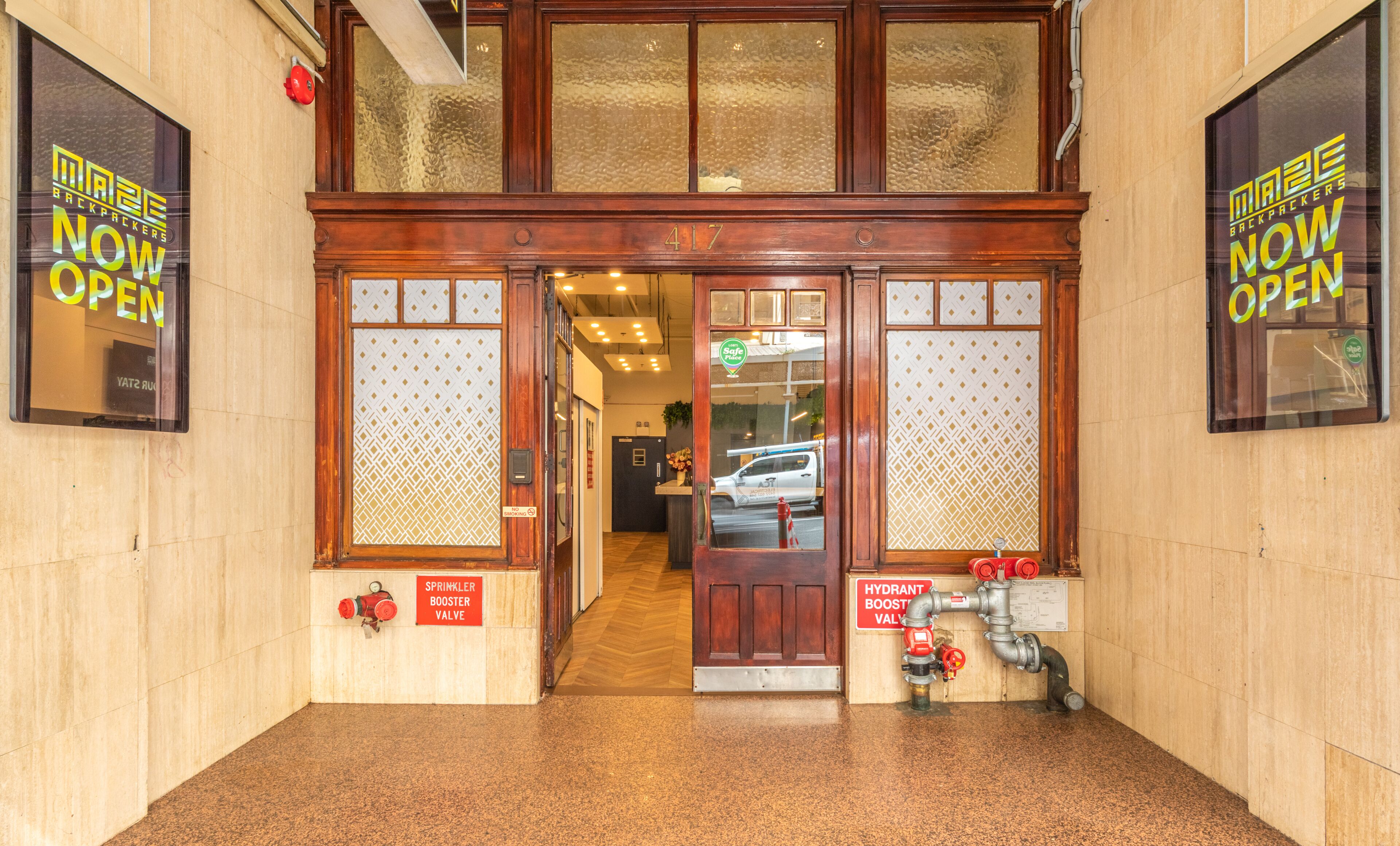 Façade de l’hébergement