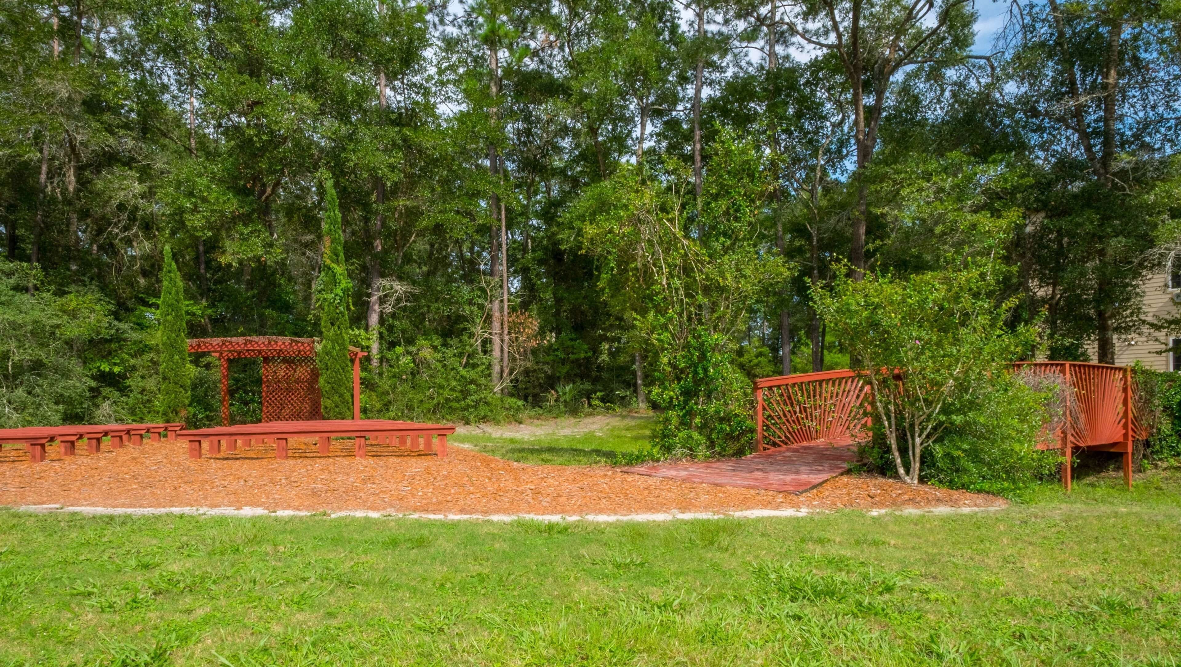 outdoor wedding area