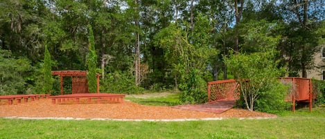Outdoor wedding area