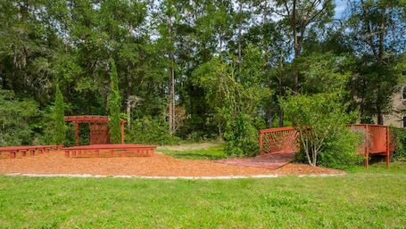 Outdoor wedding area
