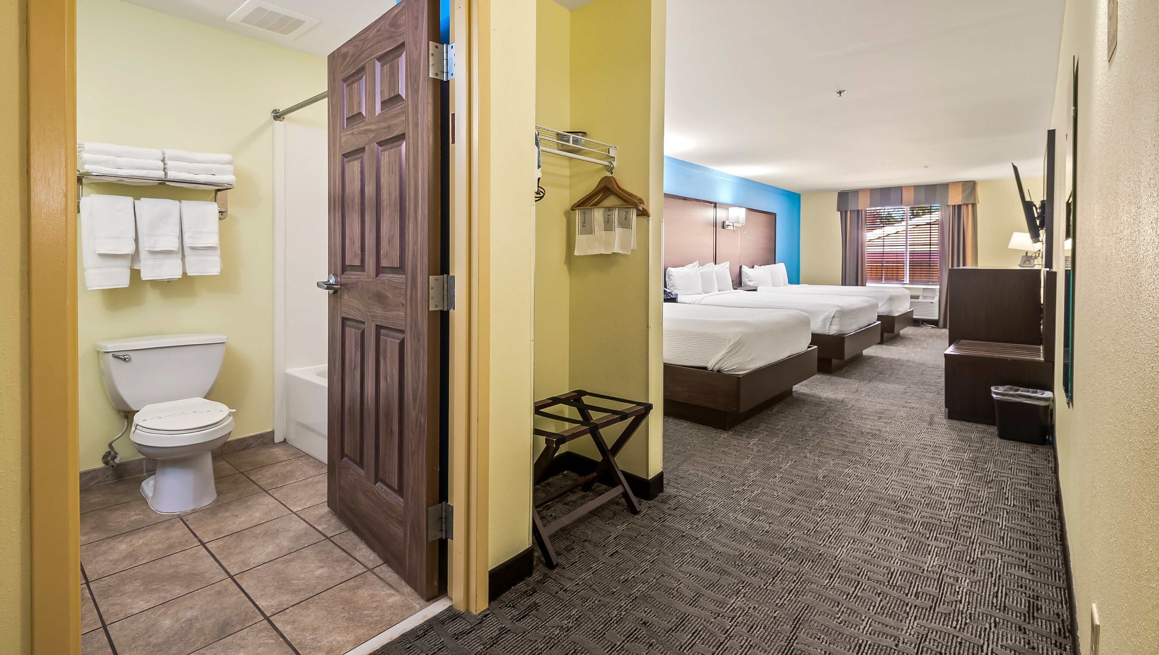 Room, Multiple Beds, Non Smoking, Refrigerator & Microwave | In-room safe, desk, iron/ironing board, free WiFi