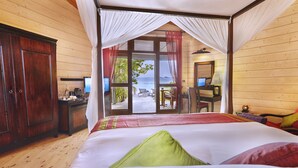 Biệt thự, cạnh bãi biển | 1 phòng ngủ, bộ đồ giường cao cấp, minibar, két bảo mật tại phòng