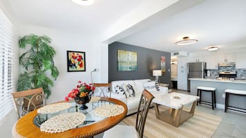 Beachside One Bedroom Suite | Living area | TV, DVD player