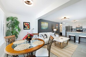 Beachside One Bedroom Suite | Living area | TV, DVD player - A Beach Retreat (Nokomis)