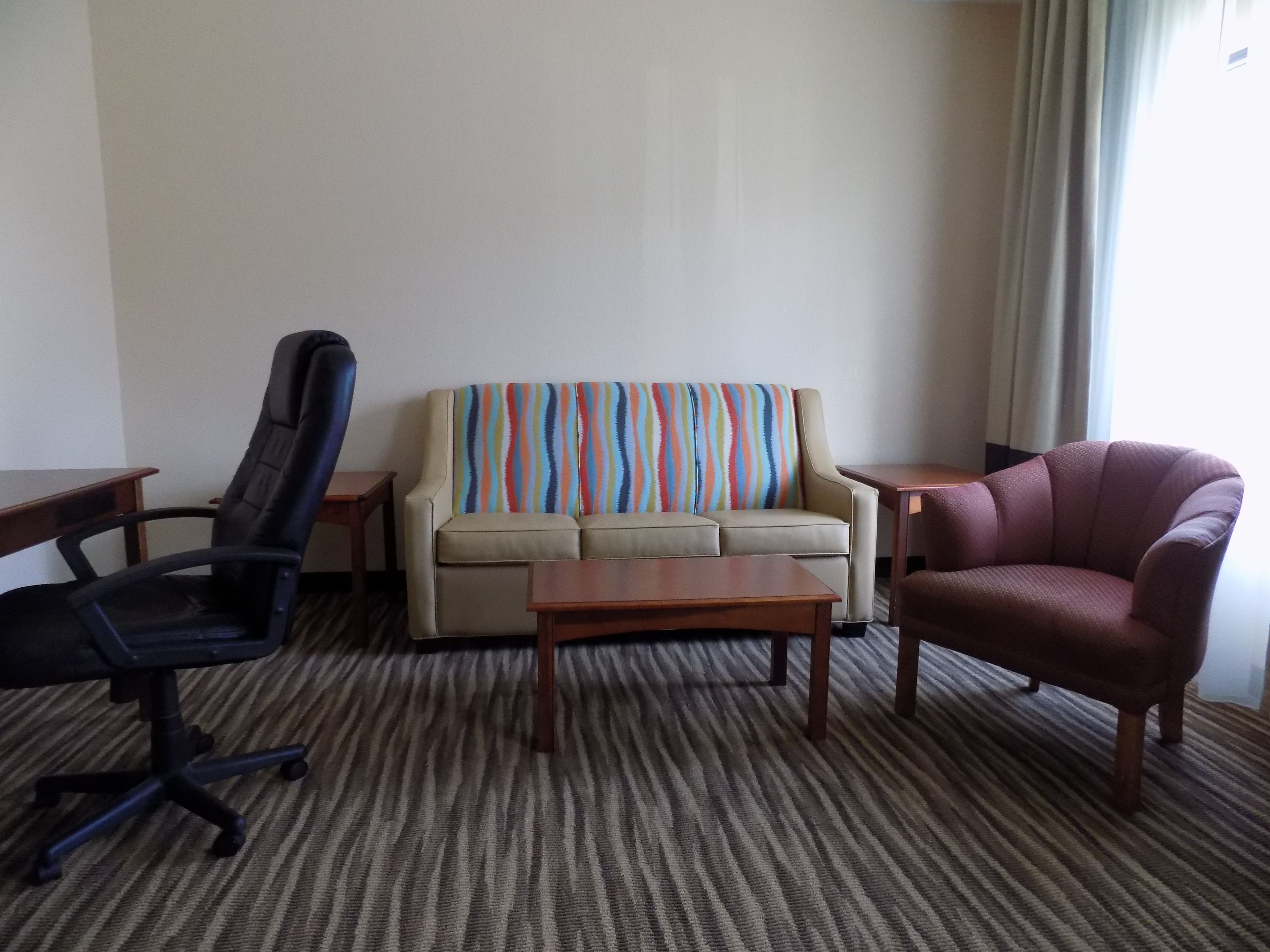 suite, 2 queen beds, microwave | in-room safe, laptop workspace, blackout curtains, soundproofing