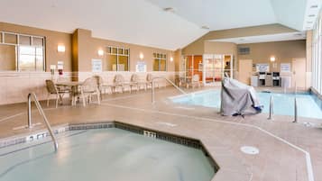 Indoor pool, outdoor pool