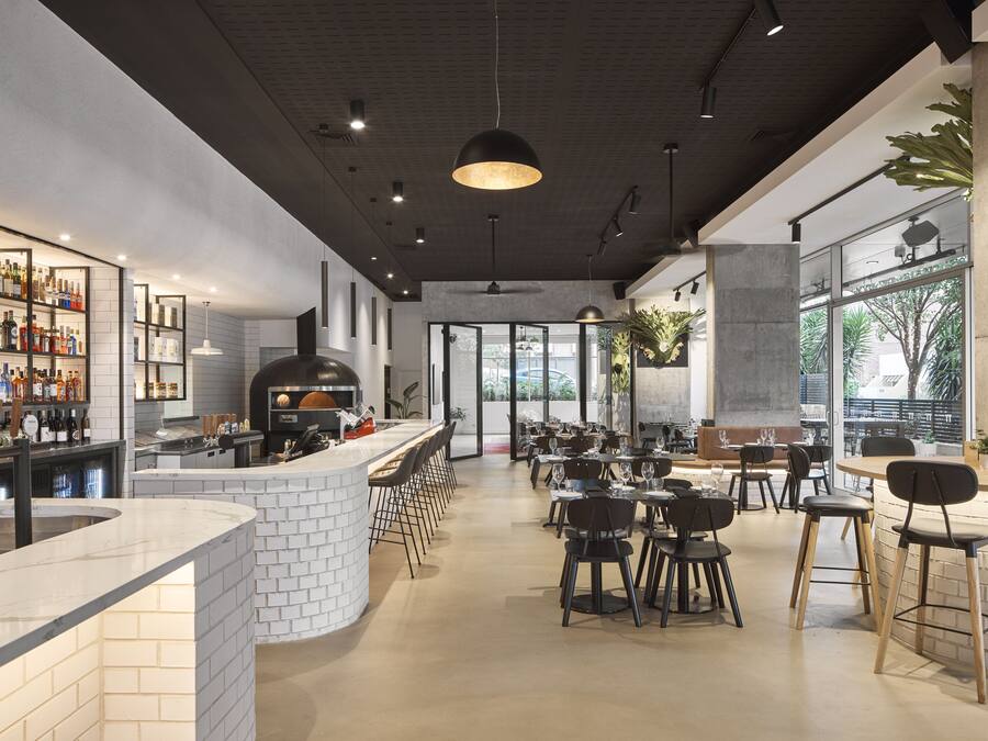 Breakfast, lunch and dinner served