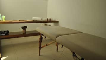 Bandagem corporal, salas de massagem/tratamento