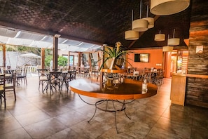 Breakfast, lunch, dinner served; Brazilian cuisine, pool views