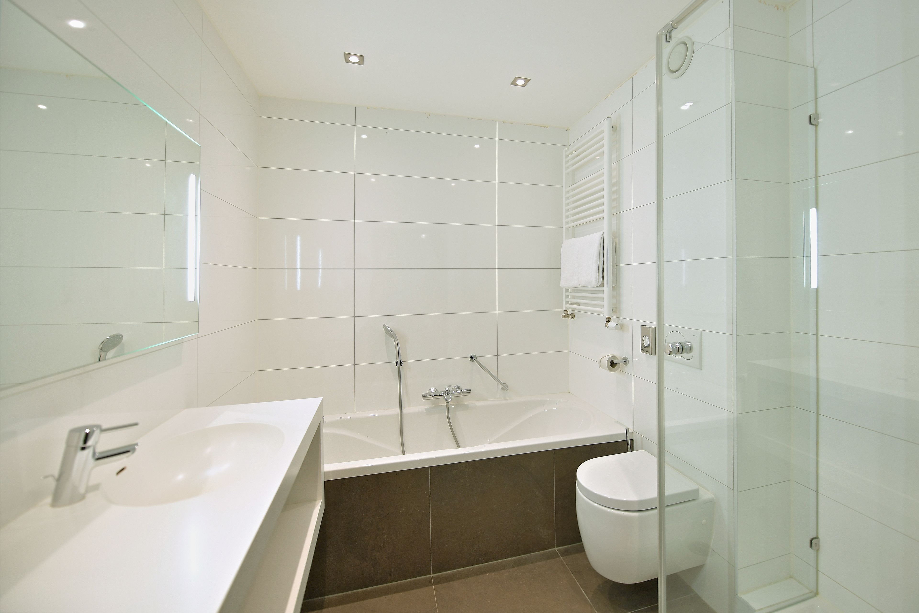 free toiletries, hair dryer, towels