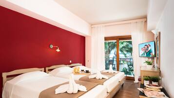 Desk, soundproofing, iron/ironing board, free cots/infant beds