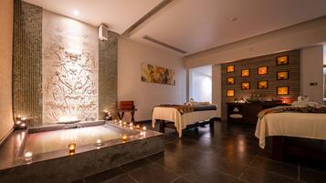 Couples treatment room(s), sauna, hot tub, body treatments, hydrotherapy