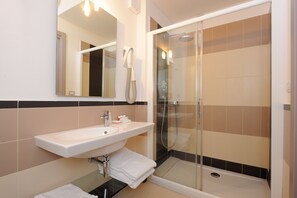 Free toiletries, hair dryer, bidet, towels