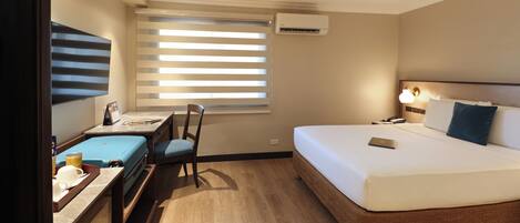 Ropa de cama de alta calidad y minibar