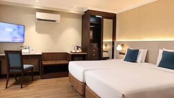 Superior Room (2 Beds) | 1 bilik tidur, peralatan tempat tidur premium, bar mini