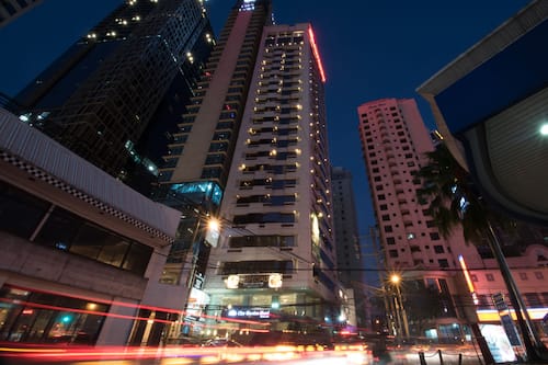 Front of property – evening/night