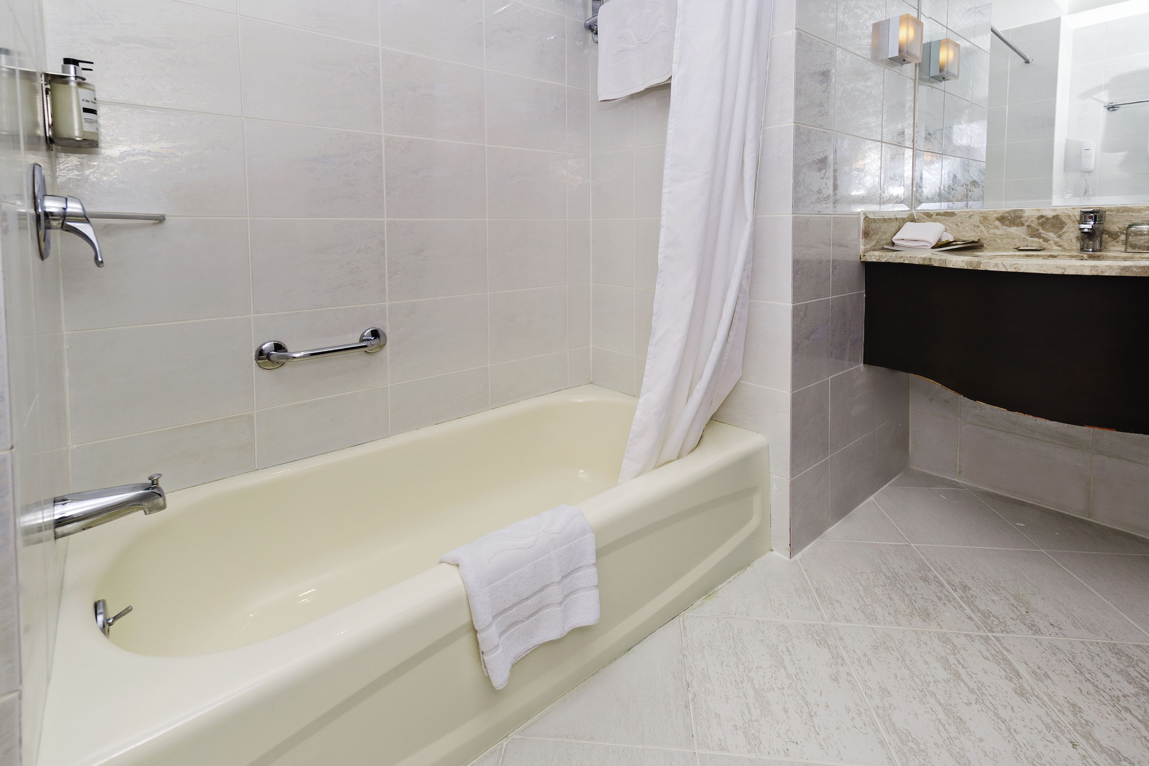 free toiletries, hair dryer, bathrobes, slippers